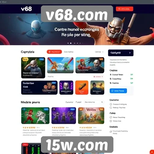 Explorando a interface do usuário do v68.com